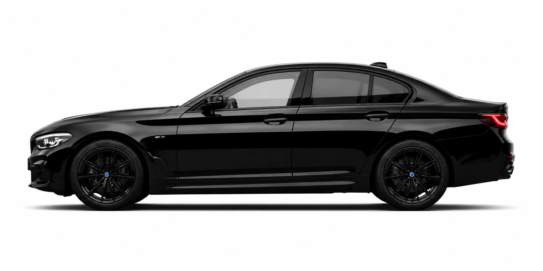 Black executive sedan shown in profile for the EDR workflow